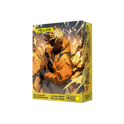 Baba Sleeves - Matte Gelbe / Yellow Hüllen Standard Size (100 Sleeves)