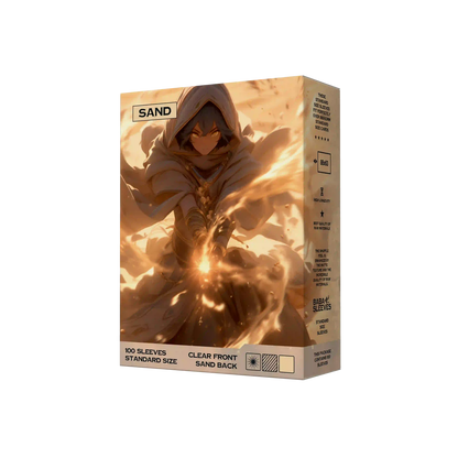 Baba Sleeves - Matte Beige / Sand Hüllen Standard Size (100 Sleeves)