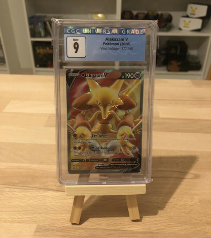 Simsala / Alakazam V Fullart (VIV 172) - Farbenschock / Vivid Voltage - CGC 9 Mint - EN