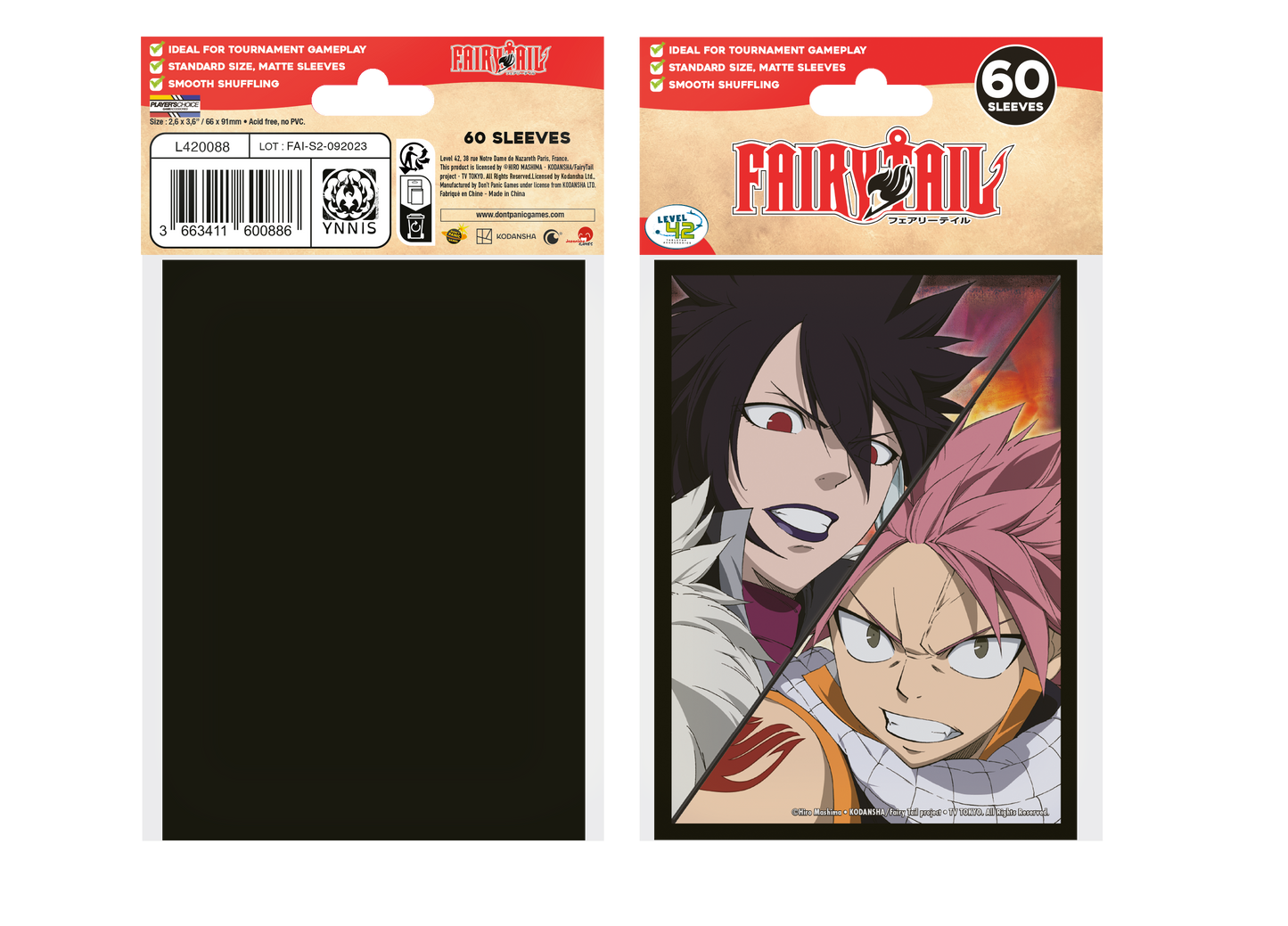 DPG - Standard Sleeve Fairy Tail: Natsu vs Macbeth (60 sleeves)
