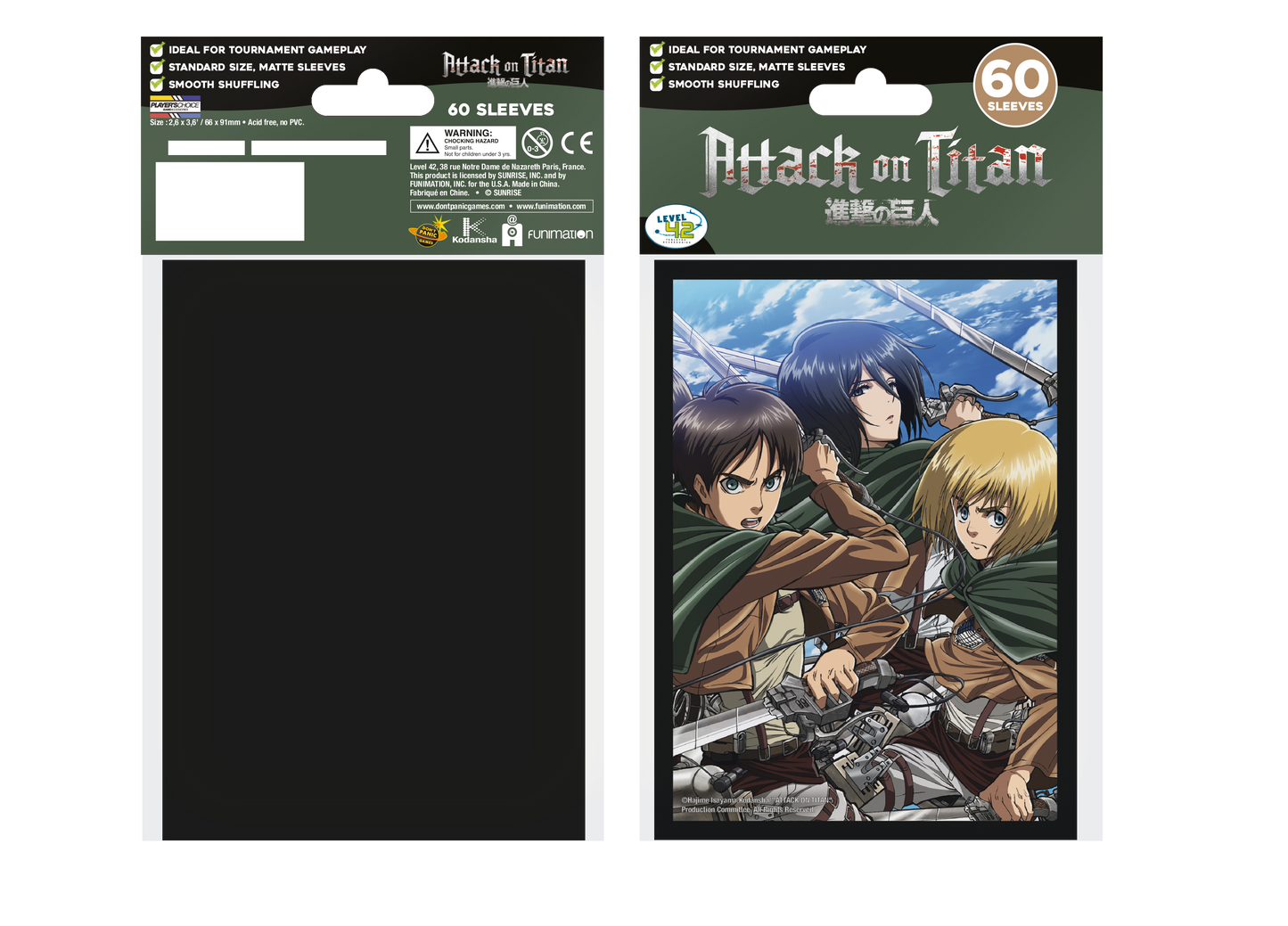 DPG - Japanese Sleeve Attack on Titan: Battle Trio (60 sleeves)