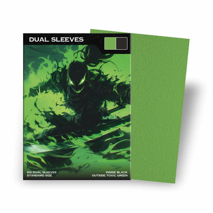 Baba Sleeves - Matte Dual Grün / Toxic Green Hüllen Standard Size (100 Sleeves)