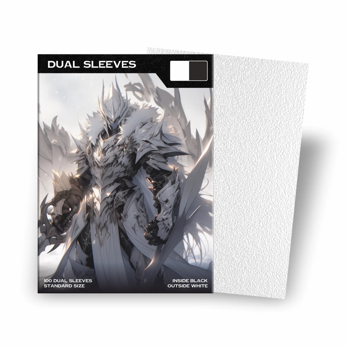 Baba Sleeves - Matte Dual Weiß / White Hüllen Standard Size (100 Sleeves)