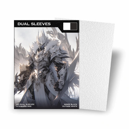 Baba Sleeves - Matte Dual Weiß / White Hüllen Standard Size (100 Sleeves)