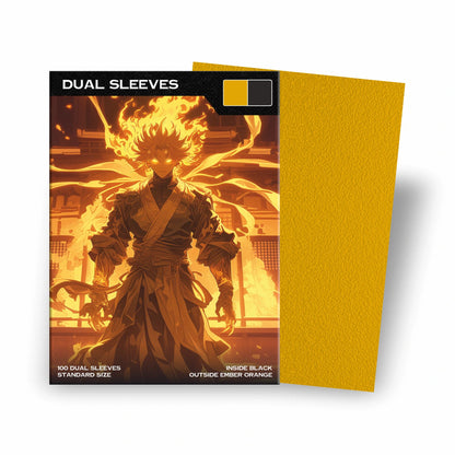 Baba Sleeves - Matte Dual Orange / Ember Orange Hüllen Standard Size (100 Sleeves)