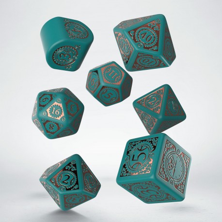 Q Workshop - Steampunk Clockwork: Nautical Apparatus 7pc Modern RPG Dice Set