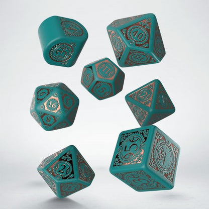 Q Workshop - Steampunk Clockwork: Nautical Apparatus 7pc Modern RPG Dice Set