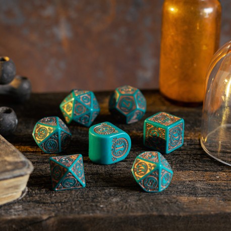 Q Workshop - Steampunk Clockwork: Nautical Apparatus 7pc Modern RPG Dice Set