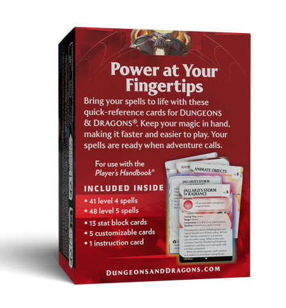 D&D - Trove Reference Cards - Spells: Levels 4-5 - EN