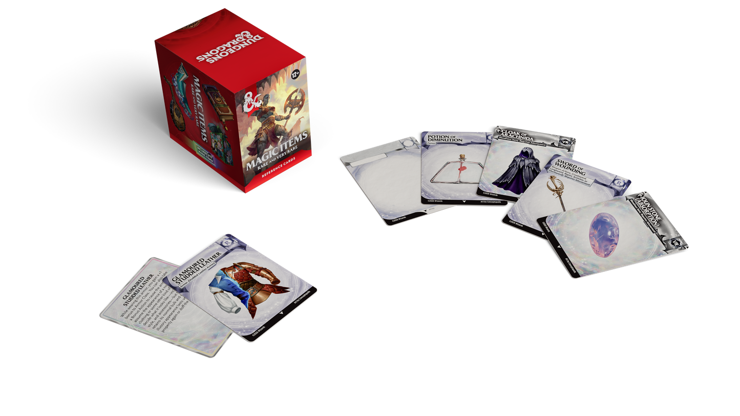D&D - Trove Reference Cards - Magic Items: Rare and Very Rare - EN