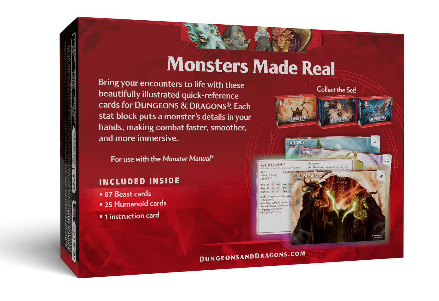 D&D - Trove Reference Cards - Monsters: Animals and NPCs - EN