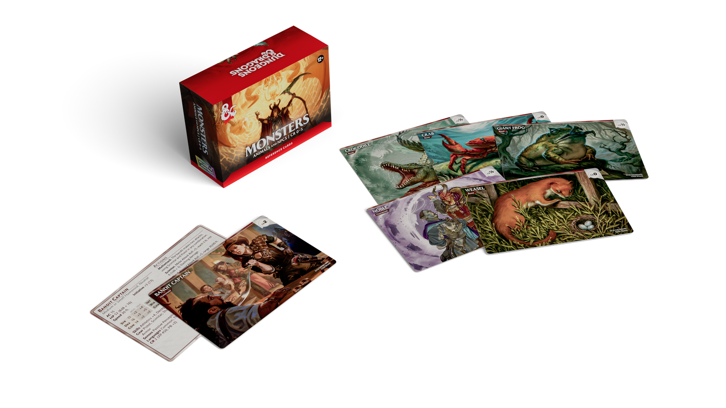 D&D - Trove Reference Cards - Monsters: Animals and NPCs - EN