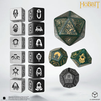 Q Workshop - The Hobbit: TCG Dice Set: Verdant Grove (16 Dice)