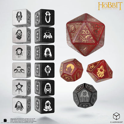 Q Workshop - The Hobbit: TCG Dice Set: Ember Hearth (16 Dice)