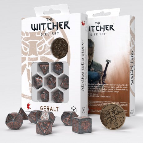 Q Workshop - The Witcher: Geralt - Price of Neutrality 7pc RPG Dice Set