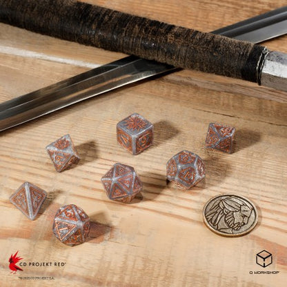 Q Workshop - The Witcher: Geralt - Price of Neutrality 7pc RPG Dice Set