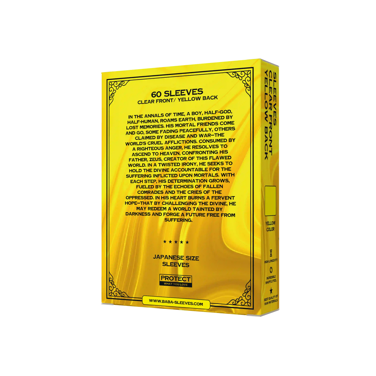 Baba Sleeves - Matte Gelbe / Yellow Hüllen Japan Size (60 Sleeves)