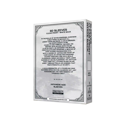 Baba Sleeves - Matte Weiße / White Hüllen Japan Size (60 Sleeves)