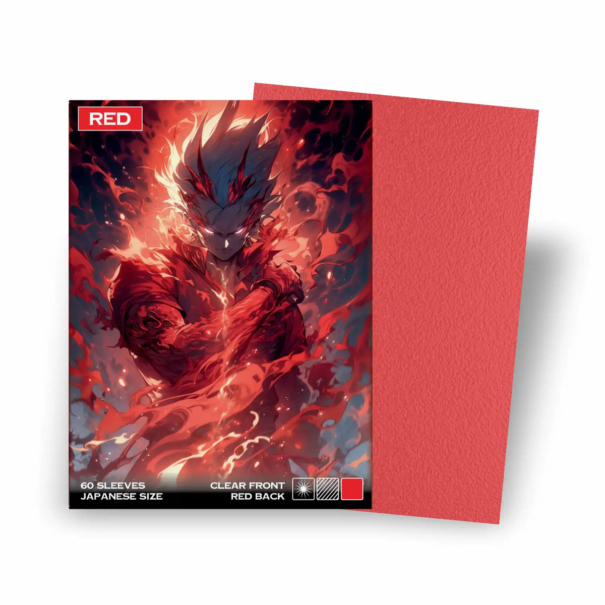Baba Sleeves - Matte Rote / Red Hüllen Japan Size (60 Sleeves)