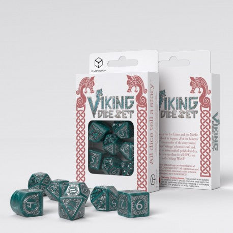 Q Workshop - Viking: Mjolnir 7pc Modern RPG Dice Set
