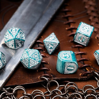 Q Workshop - Viking: Mjolnir 7pc Modern RPG Dice Set