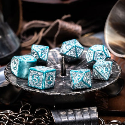 Q Workshop - Viking: Mjolnir 7pc Modern RPG Dice Set