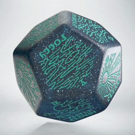 Q Workshop - Weather Generator Die: Shimmering Blue&Turquise