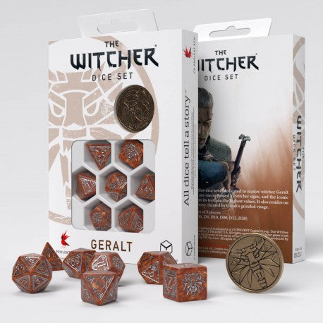Q Workshop - The Witcher: Geralt  - The Monster Slayer 7pc RPG Dice Set