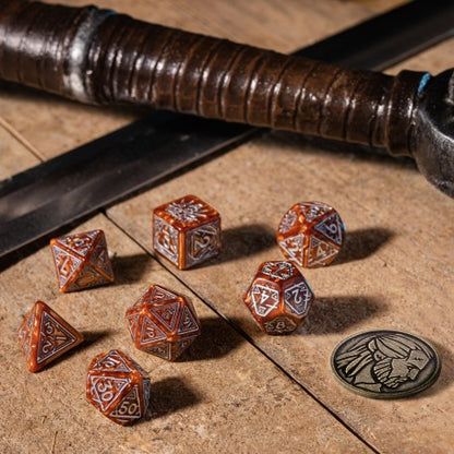 Q Workshop - The Witcher: Geralt  - The Monster Slayer 7pc RPG Dice Set