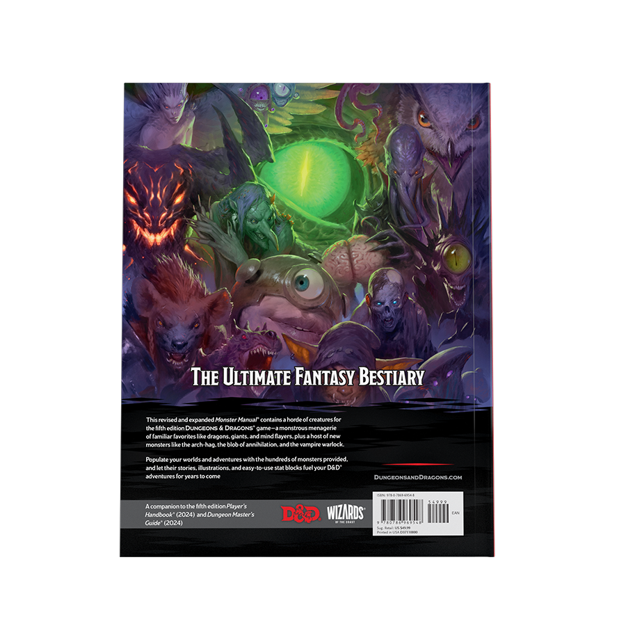 D&D - Monster Manual 2024 Hard Cover [China] - EN