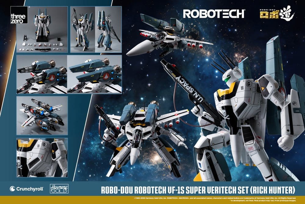 Robotech Robo-Dou Actionfigur VF-1S Super Veritech Set (Rick Hunter) 20 cm