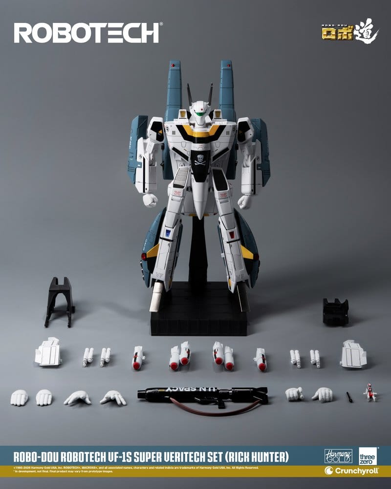 Robotech Robo-Dou Actionfigur VF-1S Super Veritech Set (Rick Hunter) 20 cm