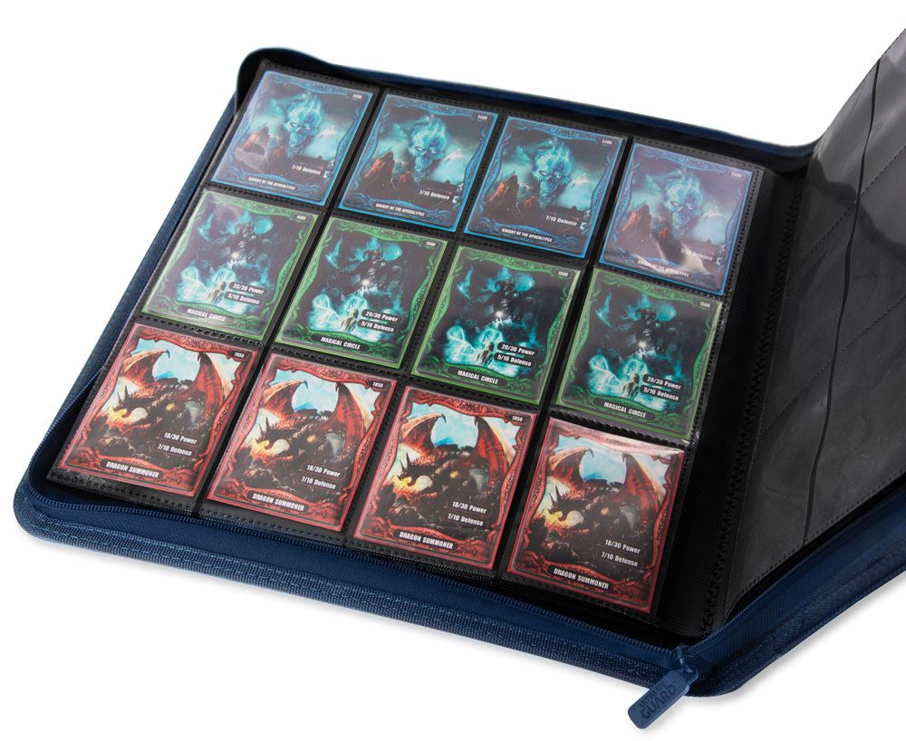 Ultimate Guard Zipfolio 480 - 24-Pocket XenoSkin (Quadrow) - Blau