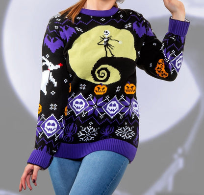 Nightmare Before Christmas Christmas Pullover 8-bit