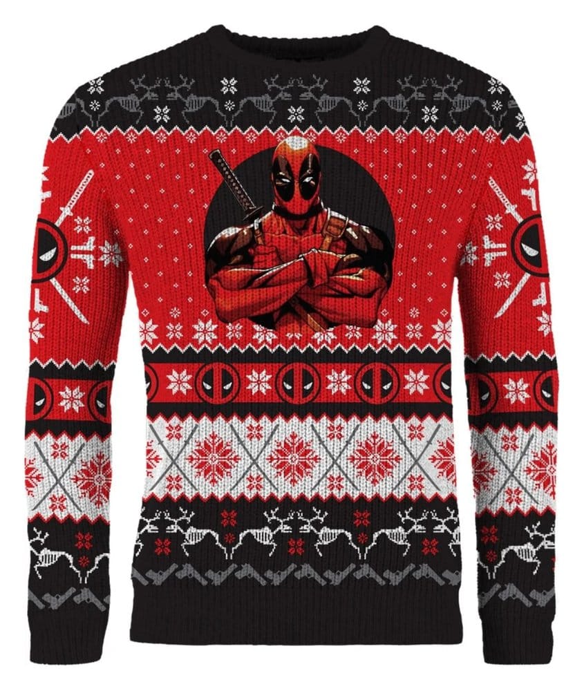 Deadpool Christmas Pullover Größe XXL