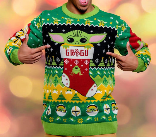 Star Wars Christmas Pullover Baby Yoda Größe M