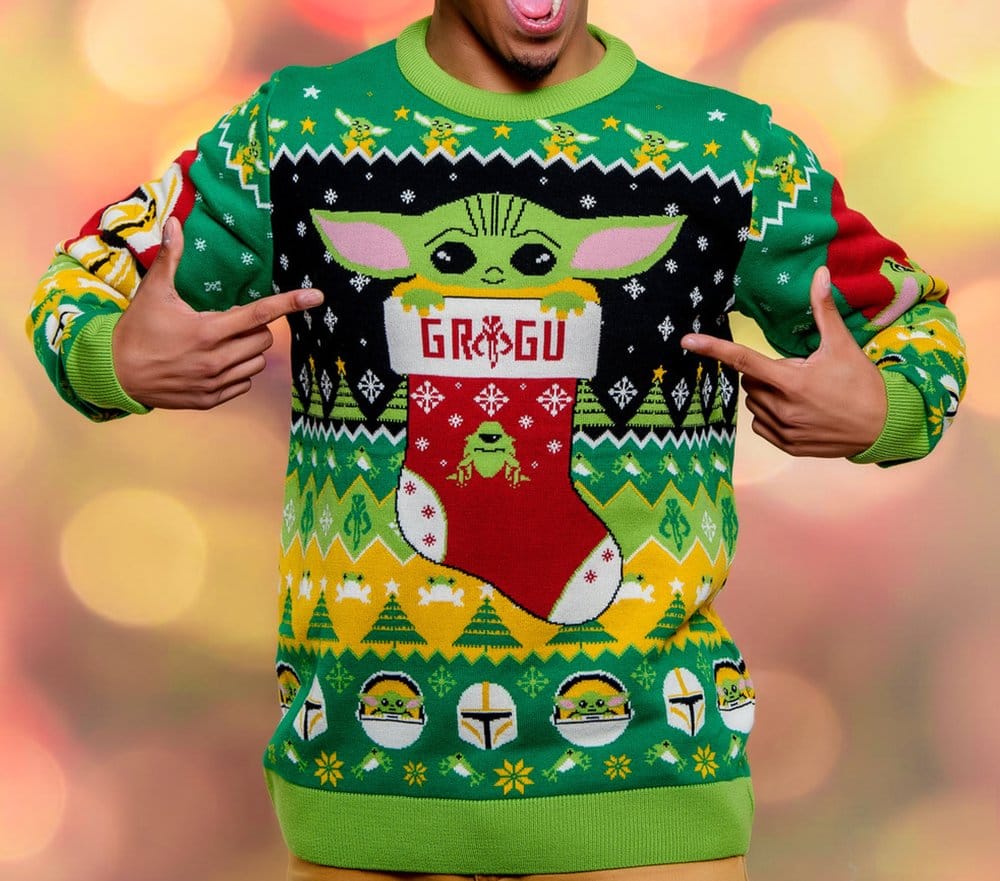 Star Wars Christmas Pullover Baby Yoda Größe S