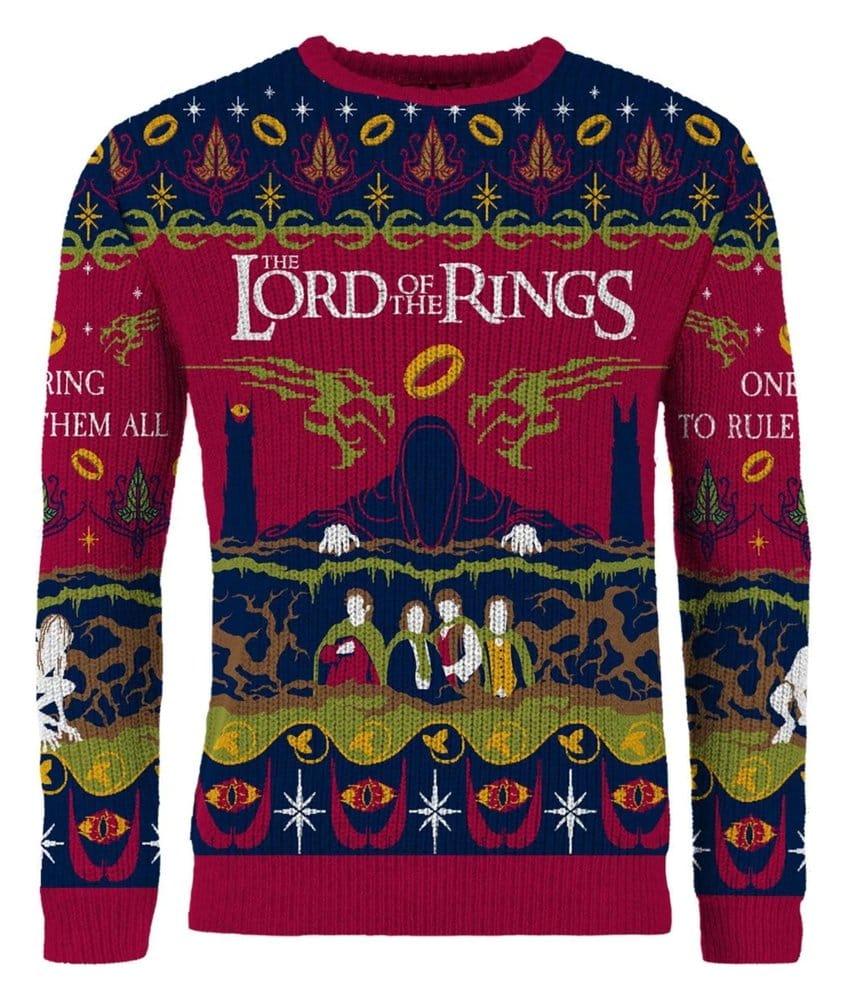 Der Herr der Ringe Christmas Pullover One Sweater To Rule Them All Größe XL