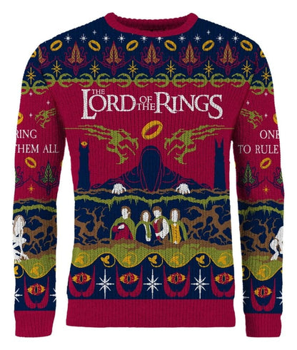 Der Herr der Ringe Christmas Pullover One Sweater To Rule Them All Größe XS