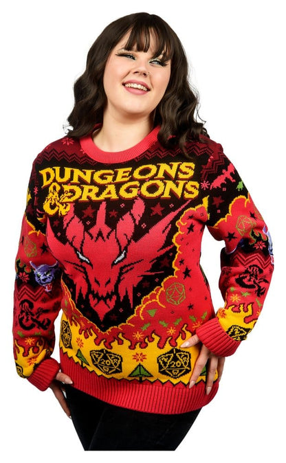 Dungeons & Dragons Christmas Pullover Größe XXXL