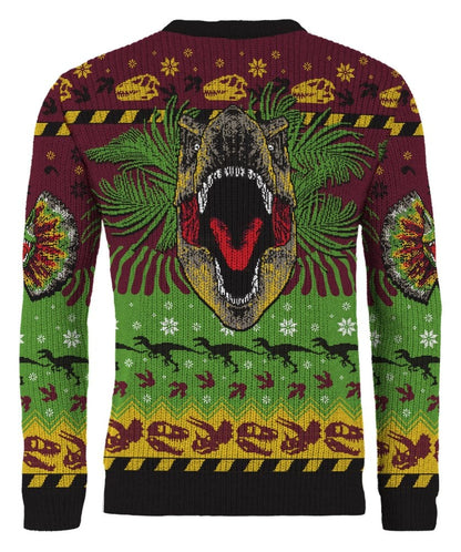 Jurassic Park Christmas Pullover Happy Rexmas
