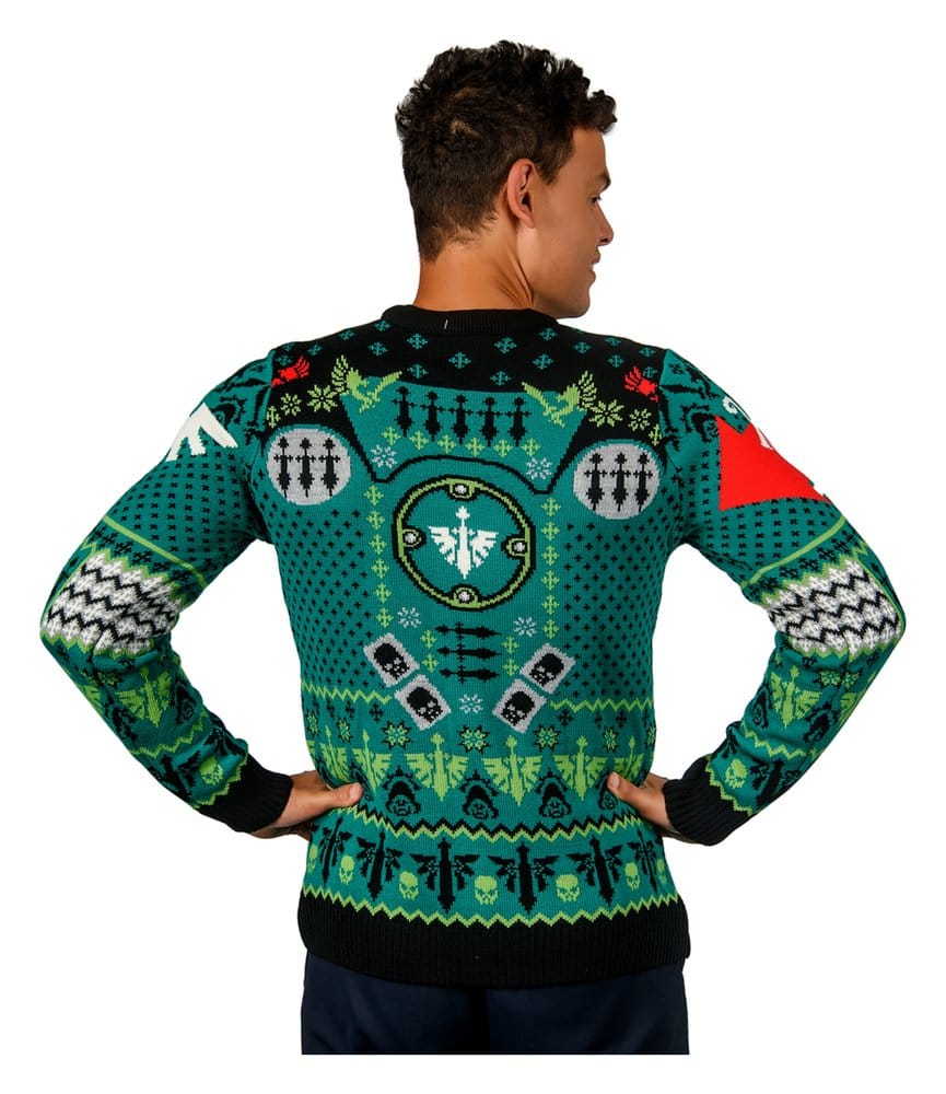 Warhammer 40,000 Christmas Pullover Dark Angels Größe XXL