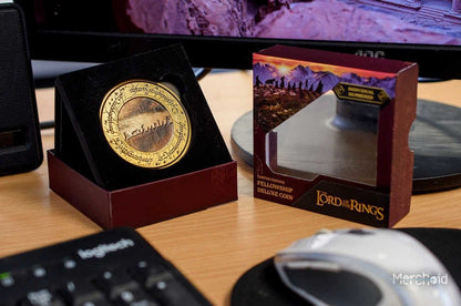 Herr der Ringe Münze mit Display-Ständer Die Gefährten