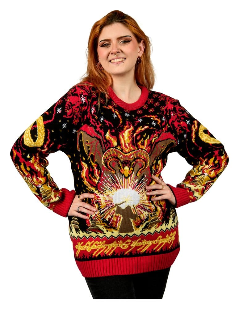 Der Herr der Ringe Christmas Pullover Balrog Größe XL