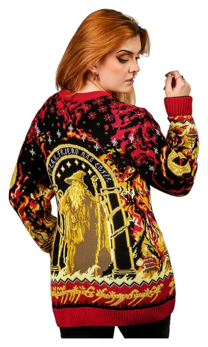 Der Herr der Ringe Christmas Pullover Balrog Größe L