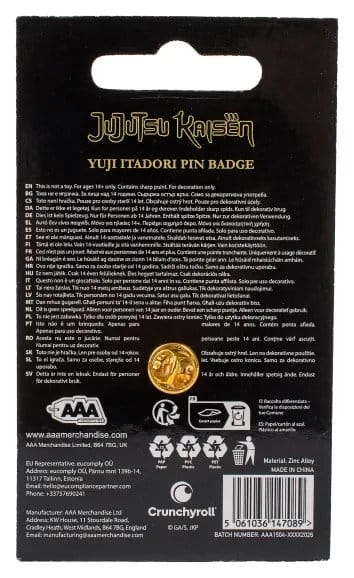 Jujutsu Kaisen Icon Anstecknadel Yuji Itadori