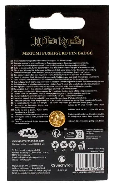 Jujutsu Kaisen Icon Anstecknadel Megumi Fushiguro