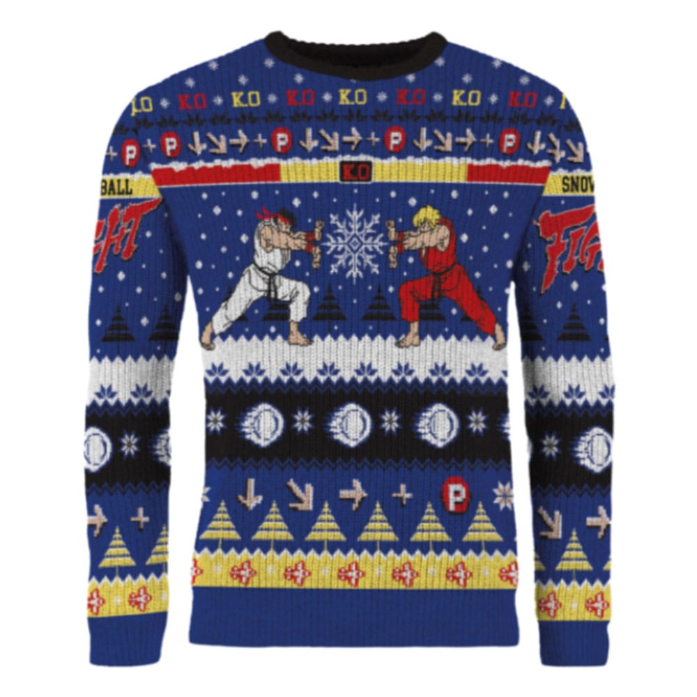 Street Fighter Christmas Pullover Ryu & Ken