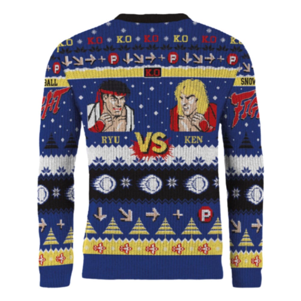 Street Fighter Christmas Pullover Ryu & Ken Größe S