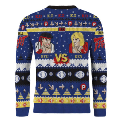 Street Fighter Christmas Pullover Ryu & Ken Größe S